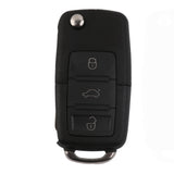 Maxbell 3 Button Pad Remote Flip Key Shell Case Cover Holder Fits VW PASSAT GOLF