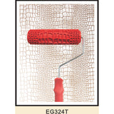 Maxbell 7" Embossed Crocodile Skin Painting Roller with Handle for Wall Decora