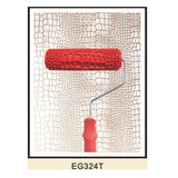 Maxbell 7" Embossed Crocodile Skin Painting Roller with Handle for Wall Decora