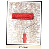 Maxbell 7" Embossed Crocodile Skin Painting Roller with Handle for Wall Decora