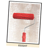Maxbell 7" Embossed Crocodile Skin Painting Roller with Handle for Wall Decora