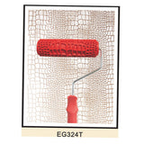 Maxbell 7" Embossed Crocodile Skin Painting Roller with Handle for Wall Decora