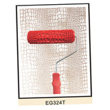 Maxbell 7" Embossed Crocodile Skin Painting Roller with Handle for Wall Decora