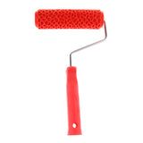Maxbell 7" Embossed Stone Pattern Painting Roller with Plastic Handle for Wall Decor
