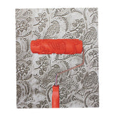 Maxbell 7" Embossed Flower&Bird Painting Roller with Plastic Handle for Wall Deco