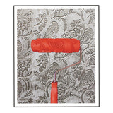 Maxbell 7" Embossed Flower&Bird Painting Roller with Plastic Handle for Wall Deco