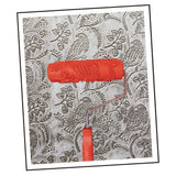 Maxbell 7" Embossed Flower&Bird Painting Roller with Plastic Handle for Wall Deco