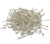 Maxbell 200pcs 20mm Silver Plated Ball Pins Headpins for Jewelry Craft Findings