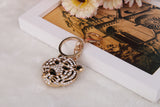 Maxbell 3D Crystal Tiger Head Keyring Charm Pendant Key Ring Chain Keychain