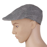 Maxbell Winter Peaked Cap Flat Hat Beret Hat Cabbie Newsboy Golf Cap Grey