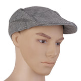 Maxbell Winter Peaked Cap Flat Hat Beret Hat Cabbie Newsboy Golf Cap Grey