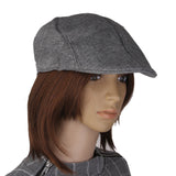 Maxbell Winter Peaked Cap Flat Hat Beret Hat Cabbie Newsboy Golf Cap Grey