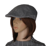 Maxbell Winter Peaked Cap Flat Hat Beret Hat Cabbie Newsboy Golf Cap Grey