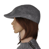 Maxbell Winter Peaked Cap Flat Hat Beret Hat Cabbie Newsboy Golf Cap Grey