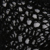 Maxbell 1x Women Soft Rayon Snood Hair Net Crochet Hairnet Cap Black