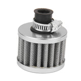 Maxbell 12mm Car Motor Cold Air Intake Filter Turbo Vent Crankcase Breather Grey