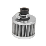 Maxbell 12mm Car Motor Cold Air Intake Filter Turbo Vent Crankcase Breather Grey