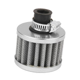 Maxbell 12mm Car Motor Cold Air Intake Filter Turbo Vent Crankcase Breather Grey