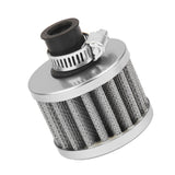 Maxbell 12mm Car Motor Cold Air Intake Filter Turbo Vent Crankcase Breather Grey