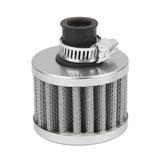 Maxbell 12mm Car Motor Cold Air Intake Filter Turbo Vent Crankcase Breather Grey