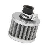 Maxbell 12mm Car Motor Cold Air Intake Filter Turbo Vent Crankcase Breather Grey