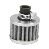 Maxbell 12mm Car Motor Cold Air Intake Filter Turbo Vent Crankcase Breather Grey