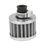 Maxbell 12mm Car Motor Cold Air Intake Filter Turbo Vent Crankcase Breather Grey