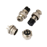 Maxbell 2 Set Aviation Plug 4 Pins 2 Male+2 Female Panel Metal Wire Connector 16mm