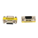 Maxbell 2pcs 9Pin RS232 DB9 Female to Female Serial Cable Gender Changer Adapter