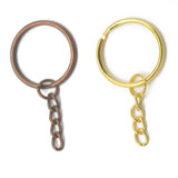 Maxbell 12Pcs Key Rings DIY Keychain Key Holder With Chains