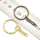 Maxbell 12Pcs Key Rings DIY Keychain Key Holder With Chains