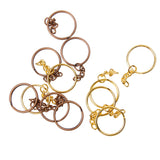 Maxbell 12Pcs Key Rings DIY Keychain Key Holder With Chains