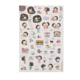 Maxbell 5 sheets Korean Cooky's Helloday stickers adhesive journal Diary scrapbook