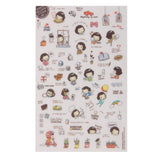 Maxbell 5 sheets Korean Cooky's Helloday stickers adhesive journal Diary scrapbook