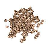 Maxbell 100pcs Antique Bronze Brass Jingle Bells Charm Bead Jewelry Findings 8mm