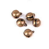 Maxbell 100pcs Antique Bronze Brass Jingle Bells Charm Bead Jewelry Findings 8mm