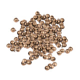 Maxbell 100pcs Antique Bronze Brass Jingle Bells Charm Bead Jewelry Findings 8mm