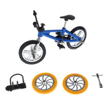 Maxbell Finger Mountain Bike BMX Fixie Bicycle Creative Toy Gift- Blue