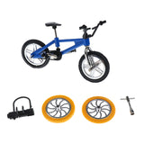 Maxbell Finger Mountain Bike BMX Fixie Bicycle Creative Toy Gift- Blue