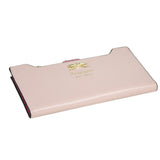 Maxbell Womens Bowknot Long Zip Clutch PU Leather Wallet Purse Coin Card Light Pink