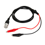 Maxbell 110cm BNC Q9 to Dual Alligator Clip Oscilloscope Test Probe Cable