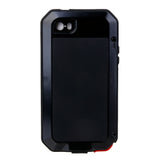 Maxbell Waterproof Shockproof Aluminum Cover Case For iPhone 5 / 5s /SE -Black