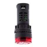 Maxbell LED Flash Alarm Indicator Signal Lamp with Buzzer AD16-22SM 12V Red