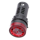 Maxbell LED Flash Alarm Indicator Signal Lamp with Buzzer AD16-22SM 12V Red