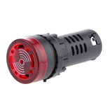 Maxbell LED Flash Alarm Indicator Signal Lamp with Buzzer AD16-22SM 12V Red