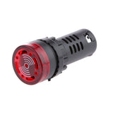 Maxbell LED Flash Alarm Indicator Signal Lamp with Buzzer AD16-22SM 12V Red