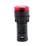 Maxbell LED Flash Alarm Indicator Signal Lamp with Buzzer AD16-22SM 12V Red