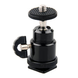 Maxbell 1/4" Mini Smart Ball Head Bracket/Holder/Mount fr Camera Tripod Hot Shoe