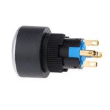 Maxbell Plastic Green LED Momentary 22mm Push Button Switch 12V SPST Waterproof