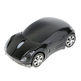 Maxbell 2.4GHz Wireless Mouse Mice Car Shape USB Receiver for Laptop PC Black